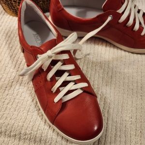 Red leather sneaker by Josef Seibel - worn once